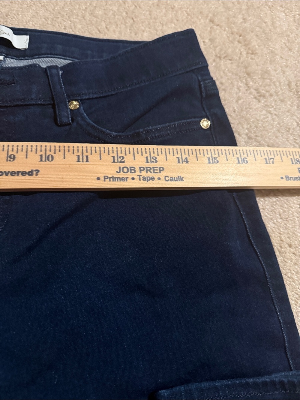 Lilly Pulitzer Navy Straight-Leg Jeans with Gold-Tone Hardware - Picture 9 of 15